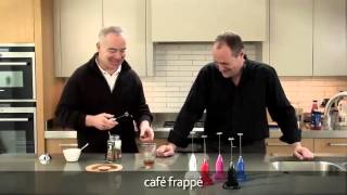 How to make a frappé coffee using an aerolatte milk frother [upl. by Asirralc]