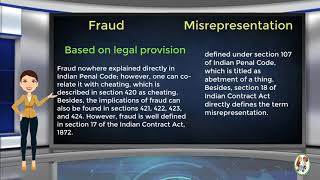 What is Difference Between Fraud amp Misrepresentation [upl. by Ilegna]