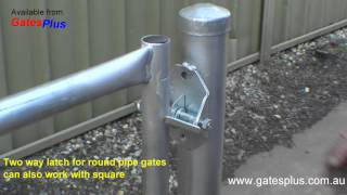 Gate Latch 2 way for round pipe and square [upl. by Emmons]