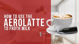 How To Use the AeroLatte To Froth Milk [upl. by Yenetruoc]