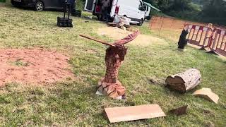 A fabulous range of wooden sculpture at Caerleon festival 2024 [upl. by Minier]