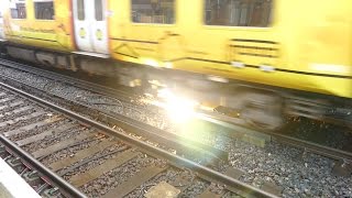 Merseyrail 507 009 making arcs at Birkdale station [upl. by Andres]