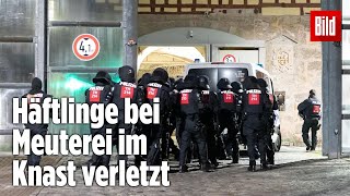 Gefängnismeuterei Polizei stürmt Knast in Thüringen  JVA Untermaßfeld [upl. by My]